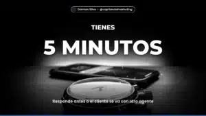 5 MINUTOS — Responde antes o el cliente se va con otro agente