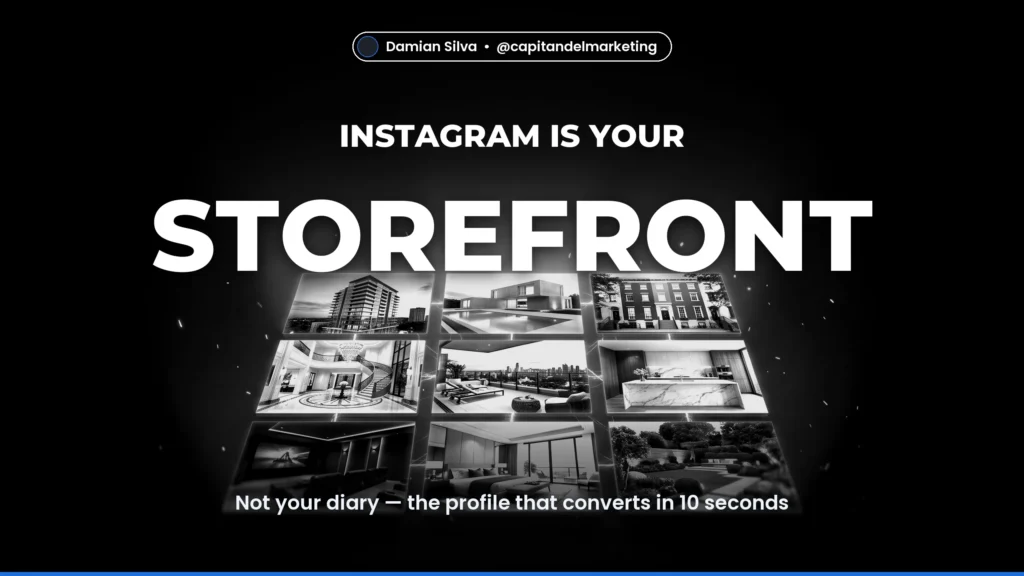 STOREFRONT — Not your diary — the profile that converts in 10 seconds
